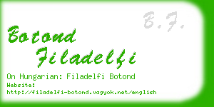 botond filadelfi business card